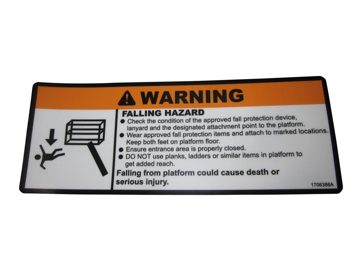 DECAL,FALL HAZARD