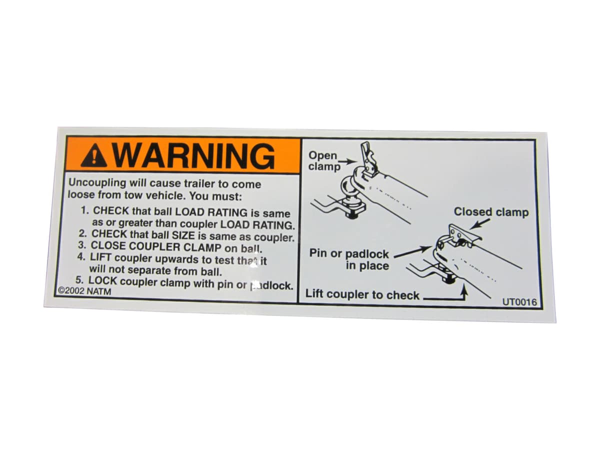 DECAL,COUPLER (UT0016)