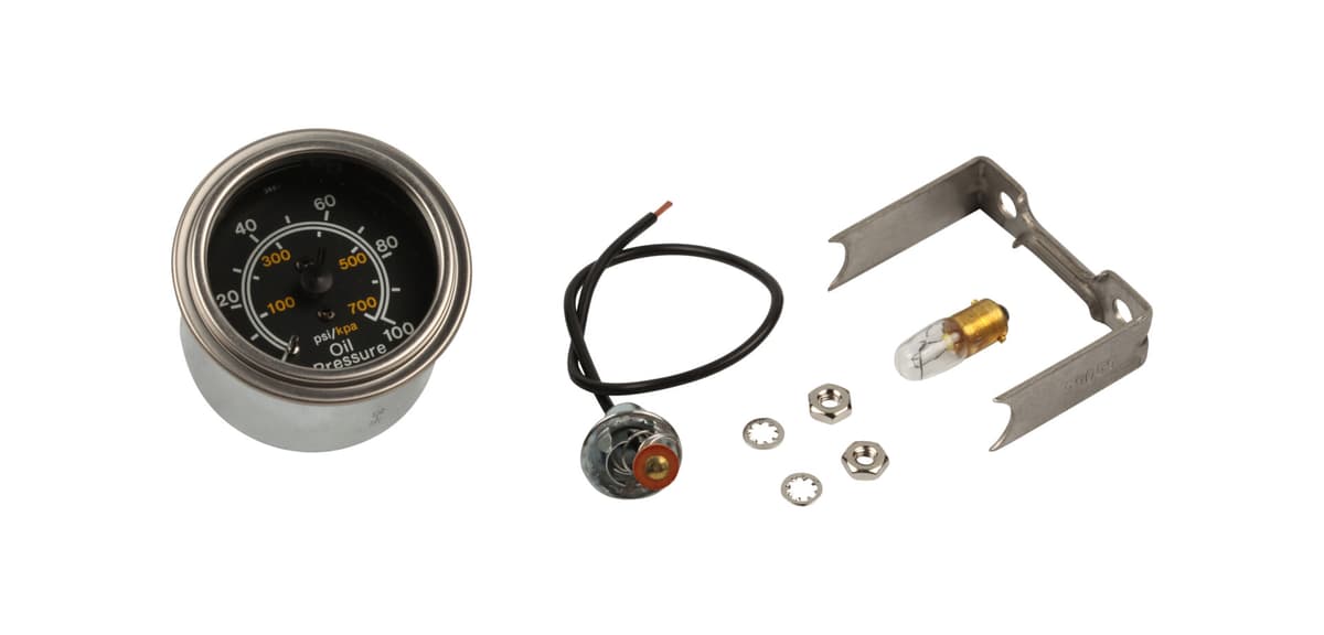 GAUGE, OIL PRESSURE W/LITE KIT