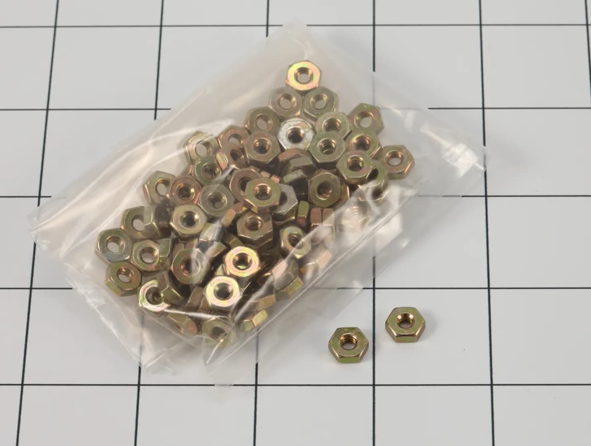 NUT HEX,6-32 REG HT.QTYT=100