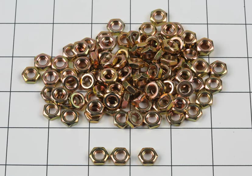 NUT HEX,.250-28 LOW HT.QTY=100